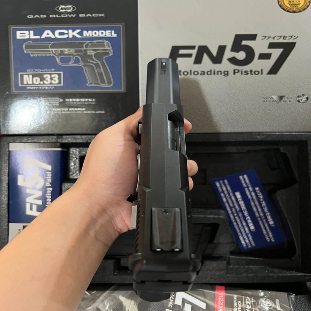 Tokyo Marui FN 5-7 GBB Airsoft – Gas Blowback Pistol 6mm Semi Auto - Gambar 5
