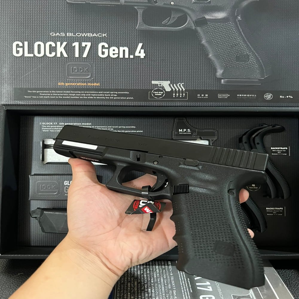 Tokyo Marui Glock 17 Gen 4 GBB Airsoft Pistol – Semi Auto 6mm Gas Blowback - Gambar 5