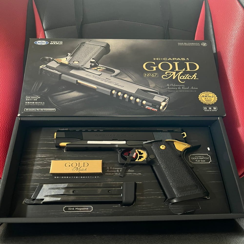 Tokyo Marui Hi-Capa 5.1 Gold Match GBB Airsoft – Gas Blowback Pistol 6mm - Gambar 5