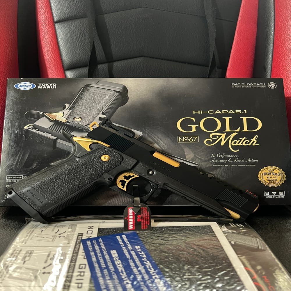 Tokyo Marui Hi-Capa 5.1 Gold Match GBB Airsoft – Gas Blowback Pistol 6mm - Gambar 10