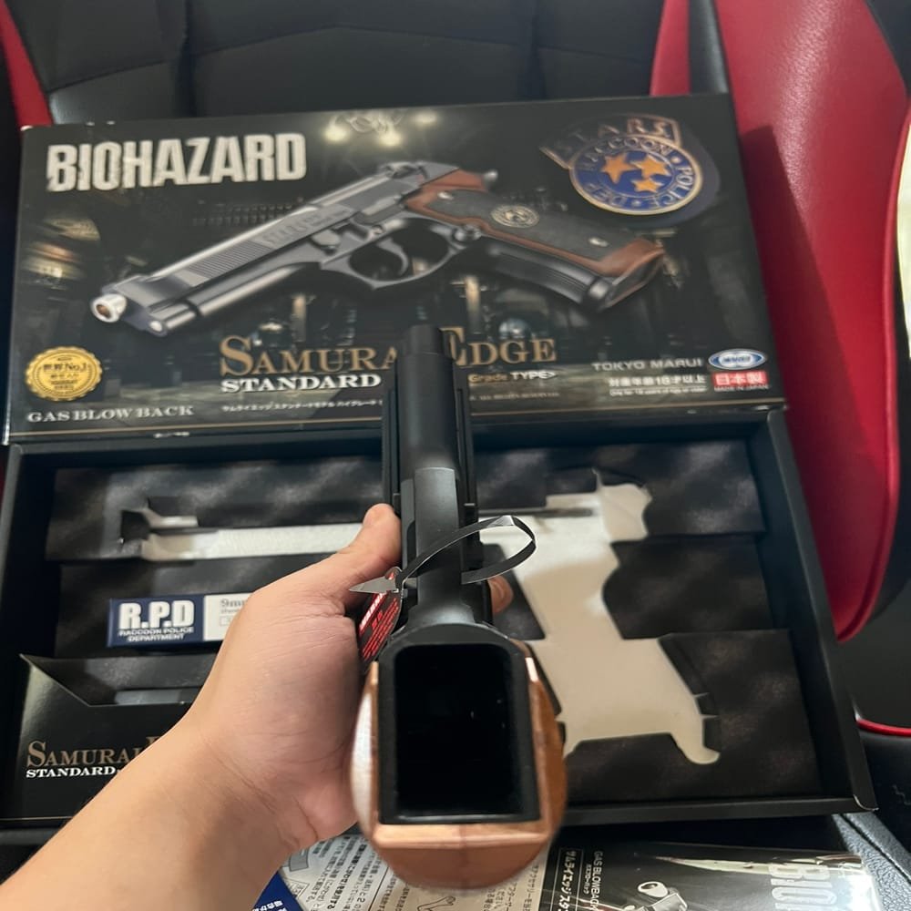 Tokyo Marui Samurai Edge Std. High Grade GBB Airsoft – Resident Evil Biohazard Pistol 6mm - Gambar 6