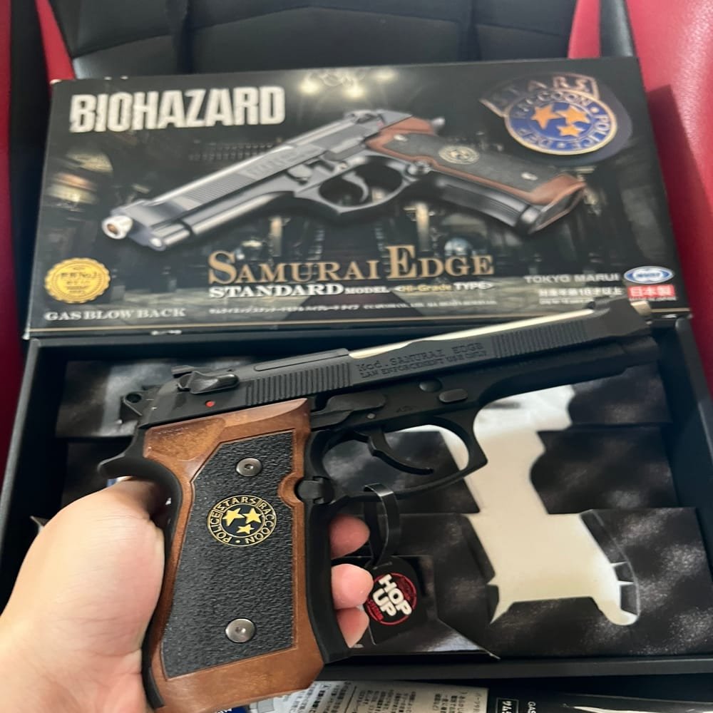 Tokyo Marui Samurai Edge Std. High Grade GBB Airsoft – Resident Evil Biohazard Pistol 6mm - Gambar 7