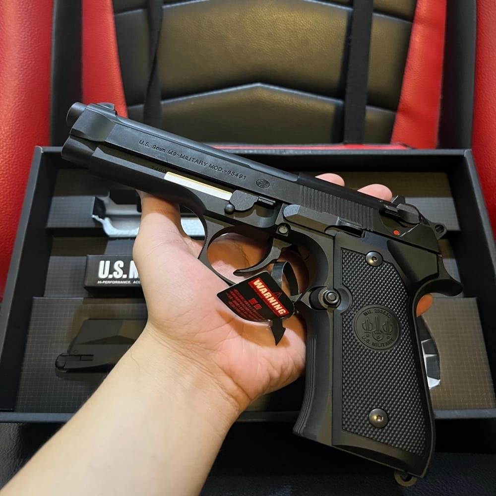 Tokyo Marui U.S M9 GBB Airsoft – Gas Blowback Pistol 6mm Semi Auto - Gambar 9