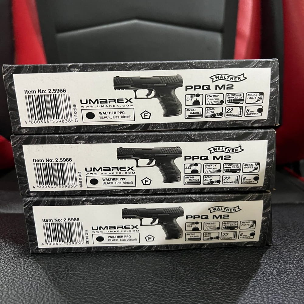 Umarex Walther PPQ M2 GBB Airsoft Pistol (by VFC) – 6mm Gas Blowback Black - Gambar 5