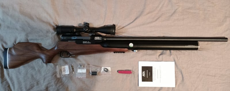 AEA Zeus .68 F-Version PCP Air Rifle with Scope