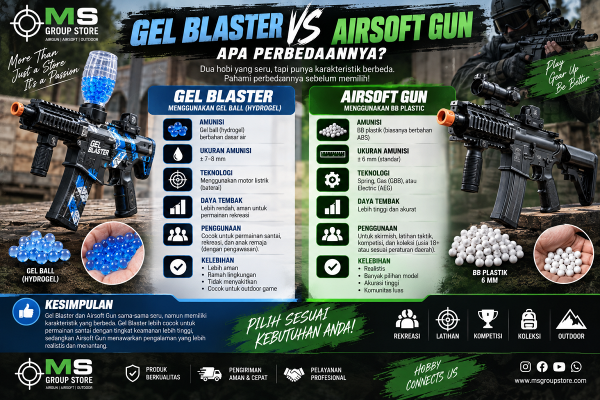 Gel Blaster Airsoft Gun Apa Perbedaannya