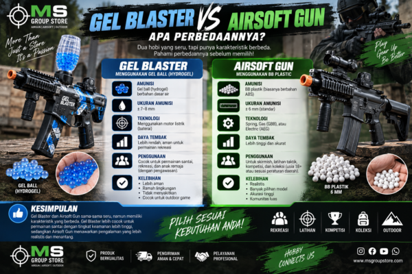 Gel Blaster Airsoft Gun Apa Perbedaannya