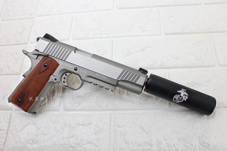 KWC Colt Rail Gun M1911 Tactical Assassin Edition Pistol GBB CO2 Airsoft - Gambar 4