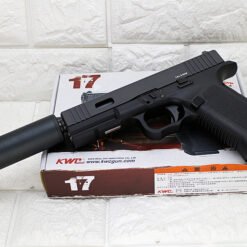 KWC Glock 17 G17 GBB CO2 Airsoft Assassin Special Edition dengan Suppressor