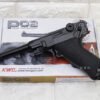 Pistol KWC Luger P08 dengan bodi full metal dan desain toggle-lock klasik