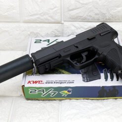 KWC Taurus PT24/7 GBB CO2 Airsoft Assassin Edition dengan Silencer