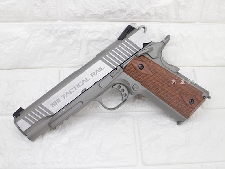 Milbro Colt Rail Gun M1911 Tactical Pistol GBB CO2 Airsoft - Gambar 3